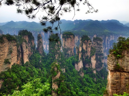 Landskap i Zhangjiajie