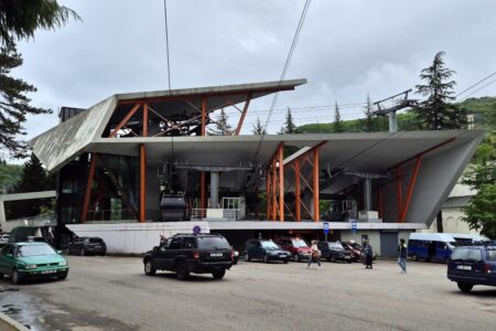 Central cable car station