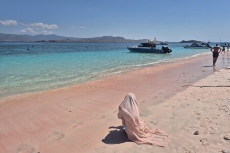 Pink beach