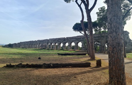 Akveduktparken i utkanten av Roma